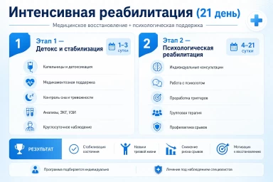 Реабилитация за 21 день в Зверево